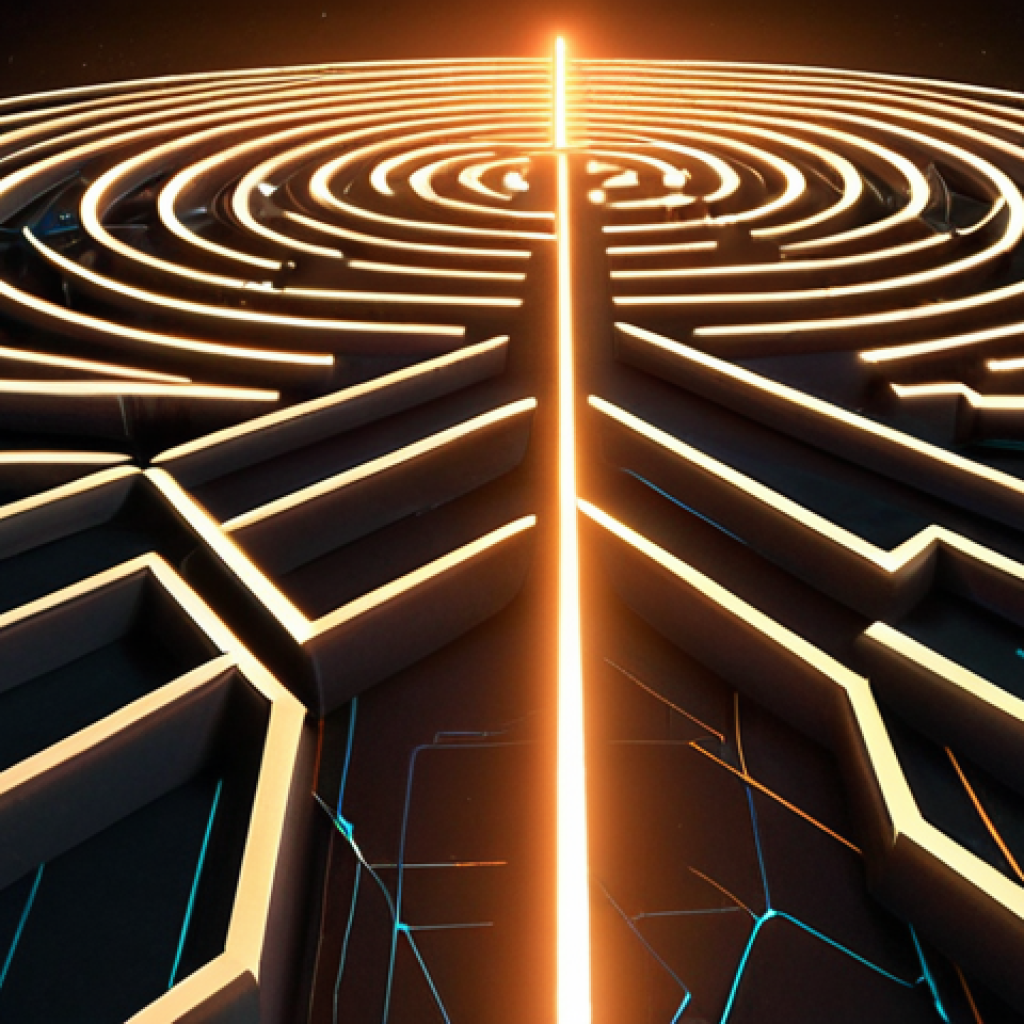**Prompt 1:** A person stands at a labyrinthine crossroads, their initial career path appearing as a single, narrow, restrictive line. As a glowing, translucent concept map overlay expands around them, connecting their skills, aspirations, and opportunities into a vast, organic, multi-dimensional network, the narrow path transforms into an expansive, illuminated web of possibilities. Subtle futuristic elements and glowing lines subtly integrate AI, signifying adaptability. The scene evokes a powerful sense of clarity, liberation from linear thinking, and infinite potential. Cinematic, highly detailed, vibrant, with dynamic lighting.
