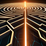 **Prompt 1:** A person stands at a labyrinthine crossroads, their initial career path appearing as a single, narrow, restrictive line. As a glowing, translucent concept map overlay expands around them, connecting their skills, aspirations, and opportunities into a vast, organic, multi-dimensional network, the narrow path transforms into an expansive, illuminated web of possibilities. Subtle futuristic elements and glowing lines subtly integrate AI, signifying adaptability. The scene evokes a powerful sense of clarity, liberation from linear thinking, and infinite potential. Cinematic, highly detailed, vibrant, with dynamic lighting.