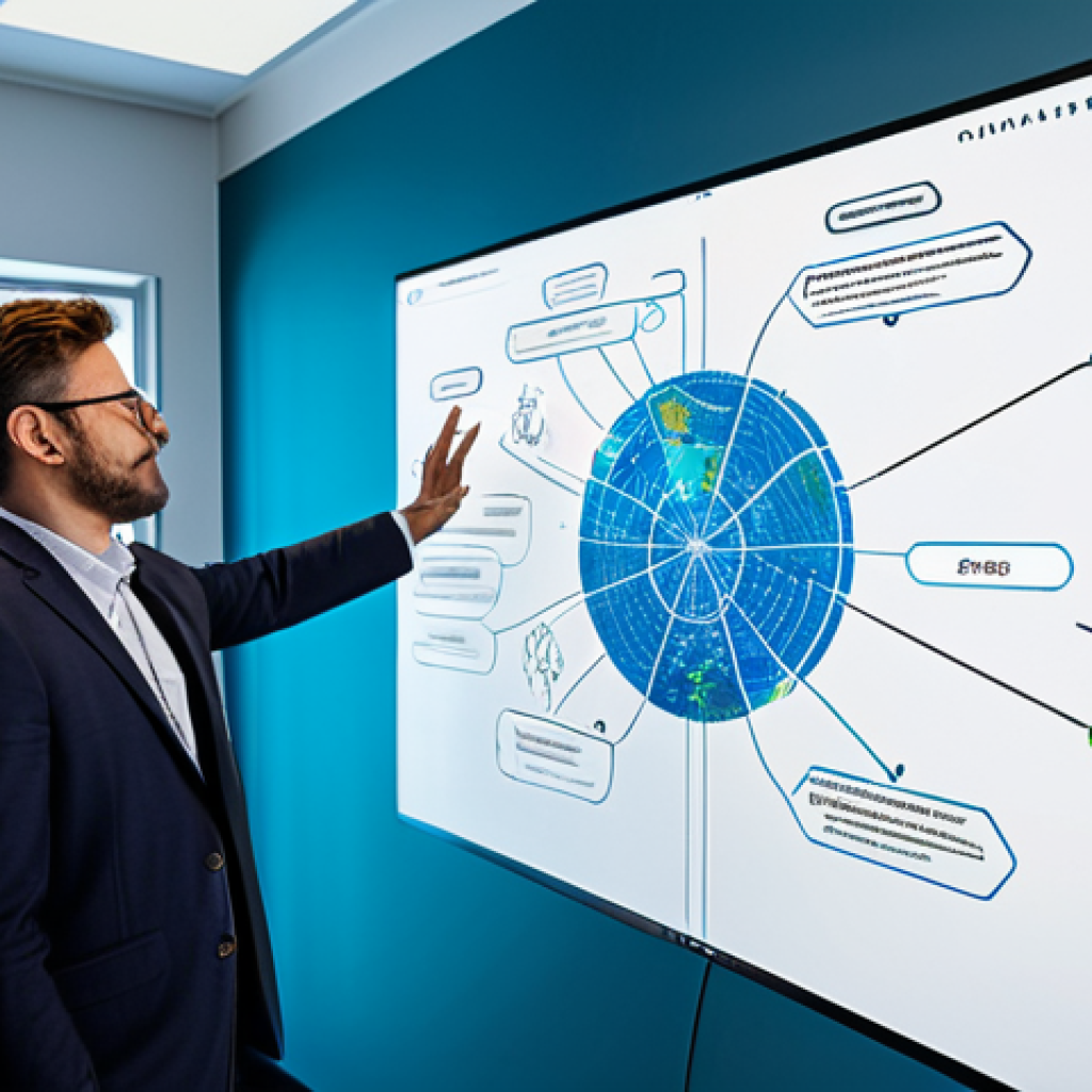 AI-Powered Brainstorming**

"A diverse team of professionals collaborating on a complex project using a holographic, AI-enhanced mind map. The mind map displays interconnected nodes with keywords related to sustainable development, renewable energy, and circular economy. AI avatars suggest connections and insights. Modern office setting, brightly lit. Fully clothed, appropriate attire, safe for work, professional environment, perfect anatomy, correct proportions, natural poses, well-formed hands, proper finger count, natural body proportions, high quality, professional photography."

**