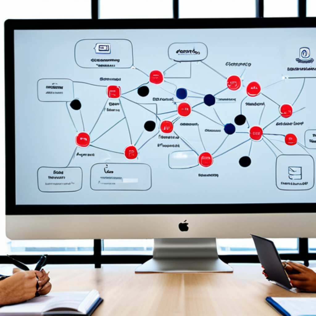 **Image Prompt:** A diverse team brainstorming product marketing strategies using a collaborative concept map on a large screen. Modern office setting, fully clothed, appropriate attire, professional environment, safe for work, perfect anatomy, natural proportions, high quality photography, family-friendly.