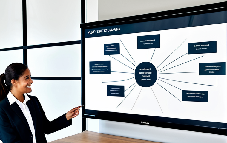 개념 맵을 활용한 인재 양성 기법 - New Employee Onboarding**

A diverse team working on a collaborative concept map on a large digital ...